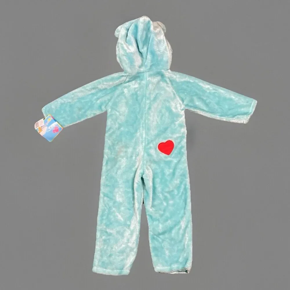 VTG Care Bears Moon Bedtime Bear Blue One Piece Costume Toddler Size 2T-4T